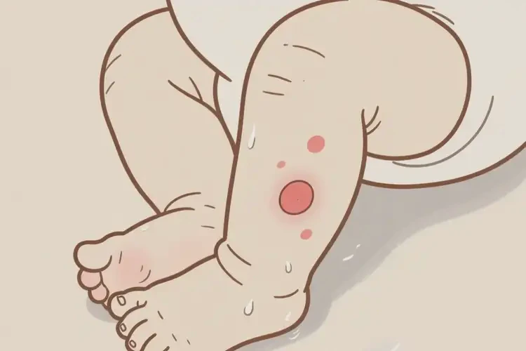 新生兒小腿容易起濕疹可以徹底自愈嗎(圖1)