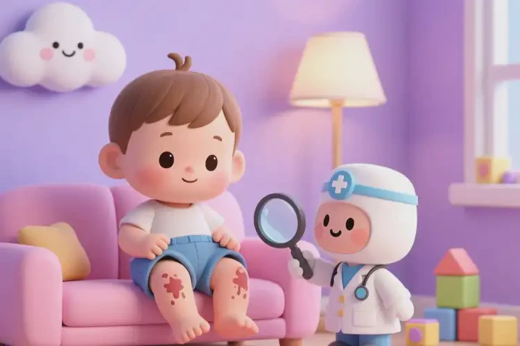 幼兒大腿長(zhǎng)濕疹不管它會(huì)自己自愈嗎(圖1)