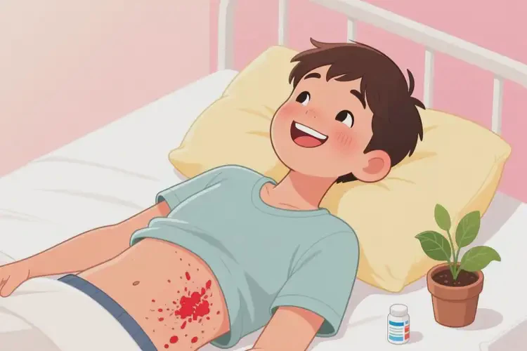 青少年肚子上起濕疹不管它會自己好嗎(圖3)