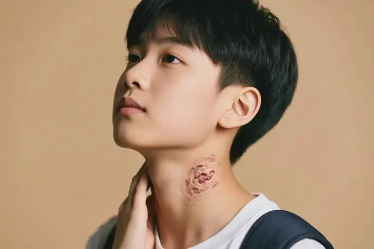 大学生脖子上出湿疹能够彻底治愈吗(图3)