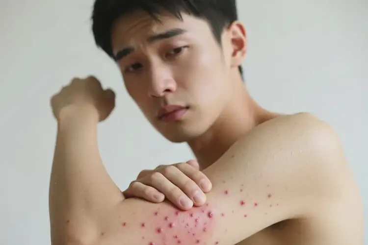 青年人手臂上經(jīng)常起濕疹能夠徹底治愈嗎(圖4)