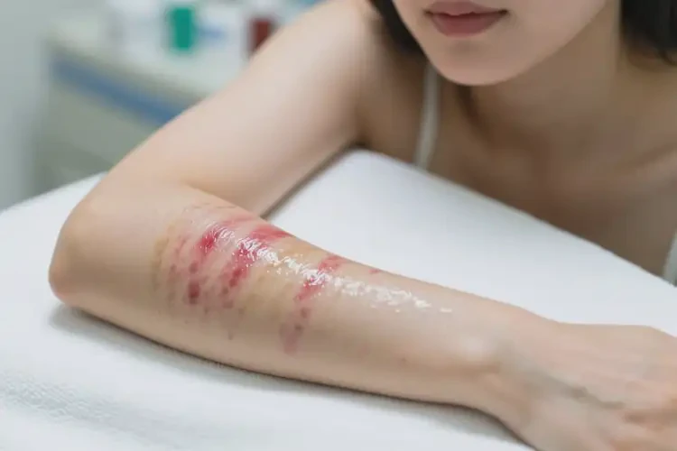 女性手臂上偶爾長濕疹不管它會自己自愈嗎(圖3)