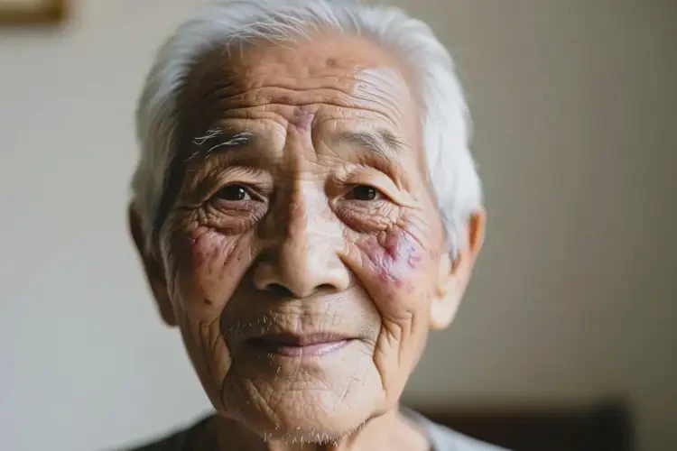 高齡老人臉上經(jīng)常長濕疹不管它會自己好嗎(圖4)