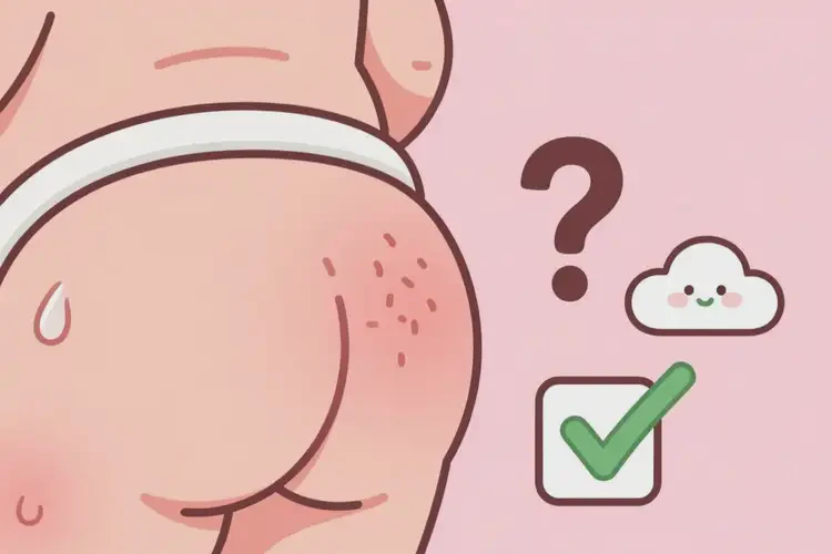 小兒屁股偶爾長濕疹不管它會自己自愈嗎(圖1)