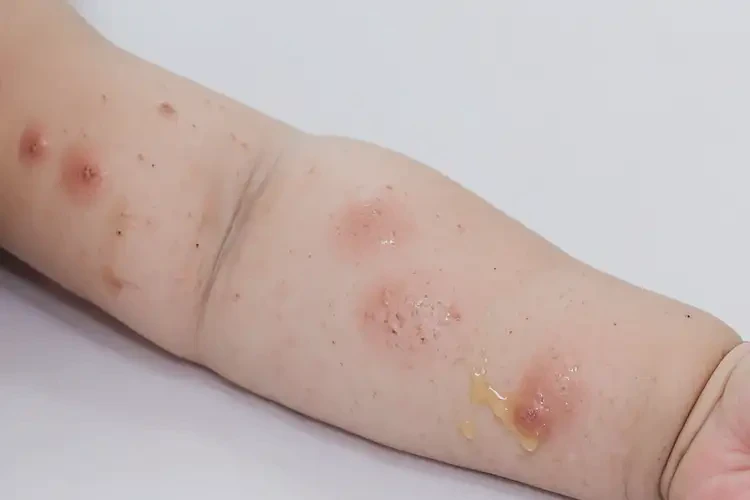 孩子手臂上偶尔起湿疹能靠自己自愈吗(图3)