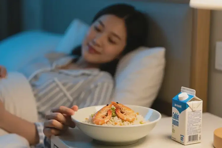 孕妇糖尿病睡前可以吃虾仁炒饭吗(图1)