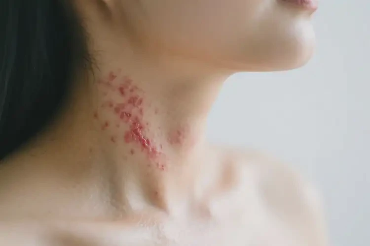 產(chǎn)婦脖子上偶爾起濕疹不管它會(huì)自己自愈嗎(圖3)