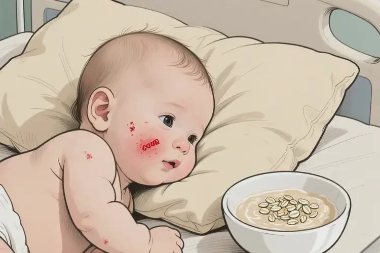 小兒臉上起濕疹可以徹底自愈嗎(圖1)