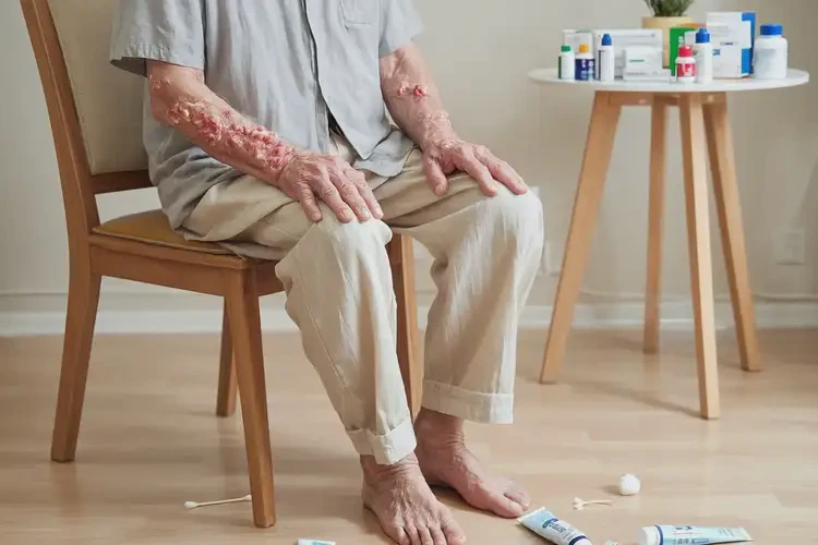 高齡老人大腿起濕疹可以徹底自愈嗎(圖2)