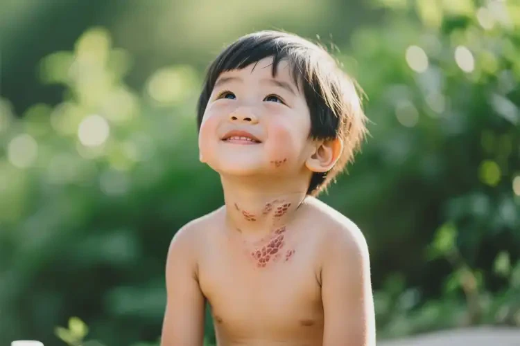 小孩脖子上長濕疹可不可以徹底自愈(圖1)