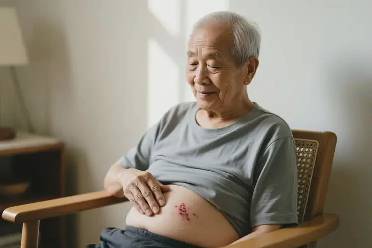 老年人肚子上偶爾起濕疹可以徹底自愈嗎(圖3)