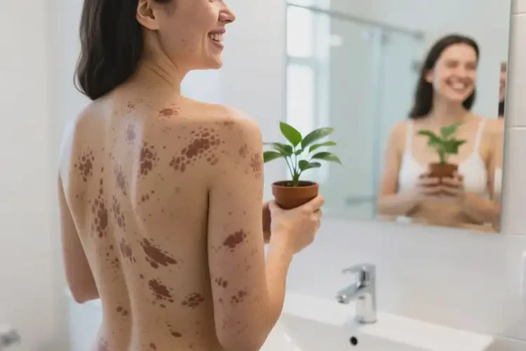 女性全身出現(xiàn)濕疹能徹底自愈嗎(圖1)