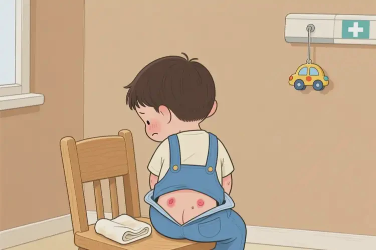 少兒屁股上容易起濕疹不管它會自己痊愈嗎(圖2)