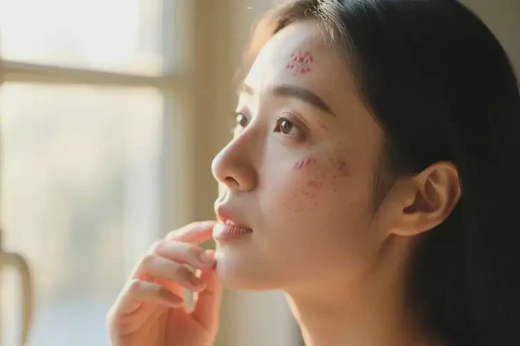 產(chǎn)婦面部容易長(zhǎng)濕疹不管它會(huì)自己痊愈嗎(圖1)