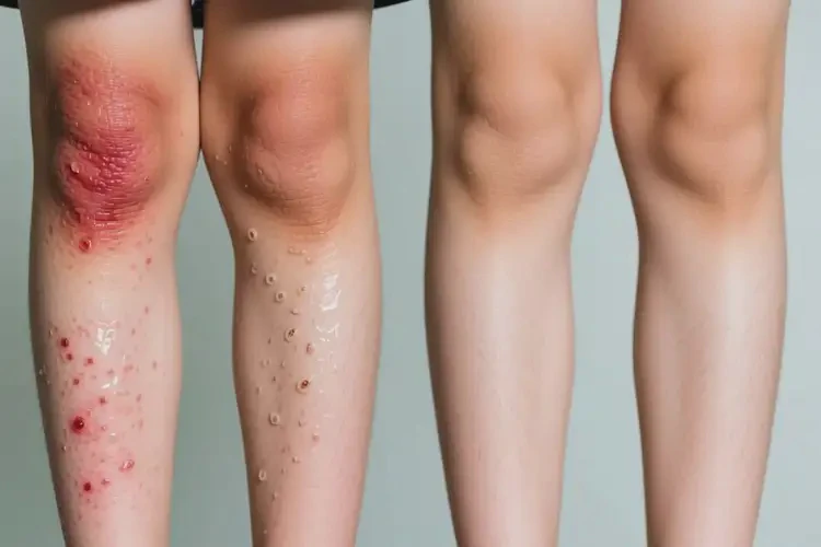 青少年小腿出濕疹可以徹底自愈嗎(圖1)