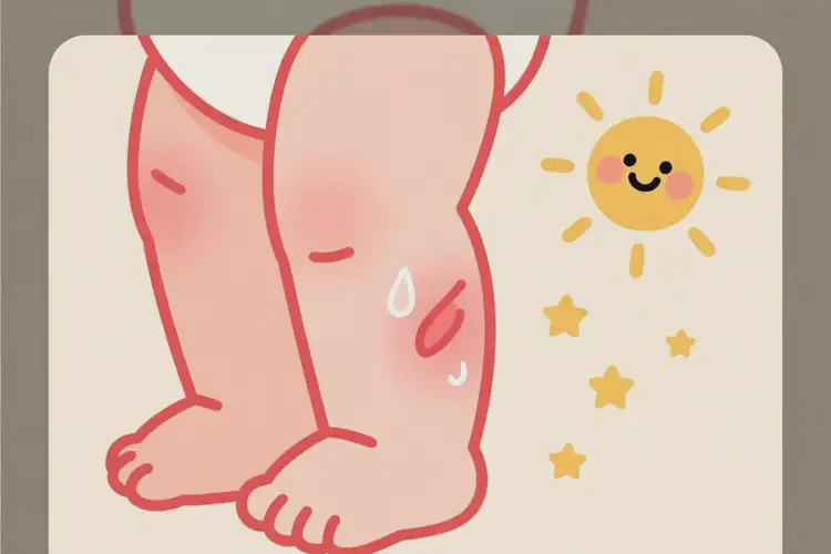 新生兒大腿上容易長(zhǎng)濕疹不管它會(huì)自己自愈嗎(圖2)