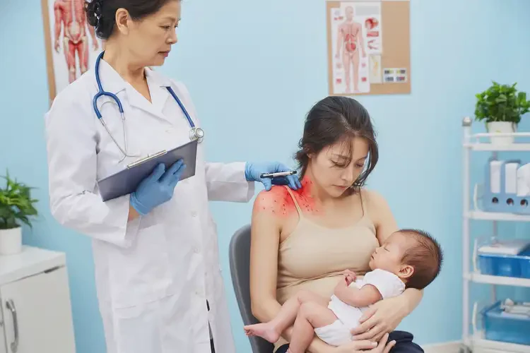 哺乳期媽媽脖子偶爾起濕疹不管它會自己自愈嗎(圖3)