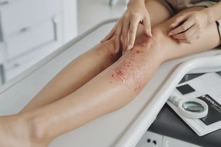 女性大腿出現(xiàn)濕疹能靠自己自愈嗎(圖4)