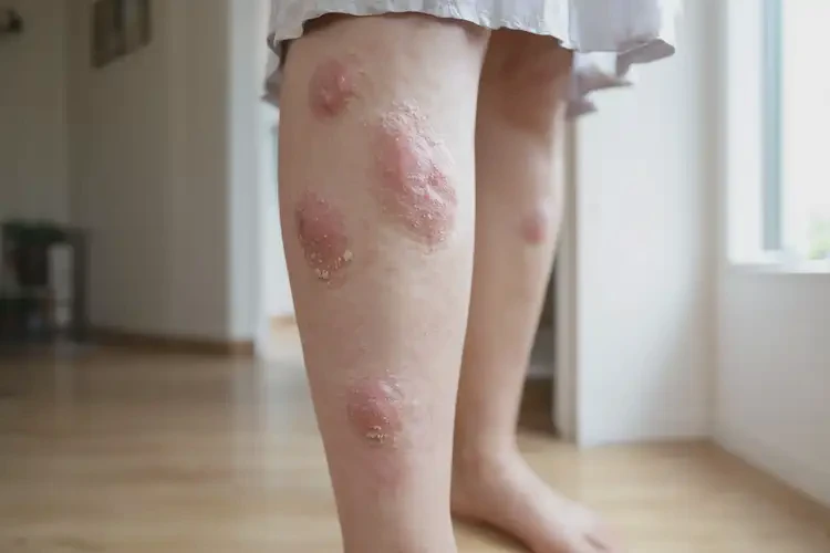 女生小腿上容易起濕疹不管它會自己自愈嗎(圖4)