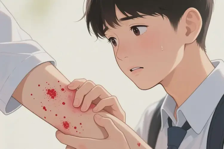 大學(xué)生手臂上出現(xiàn)濕疹不管它會自己好嗎(圖3)