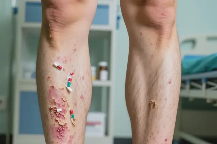 男性小腿出濕疹不管它會(huì)自己好嗎(圖2)