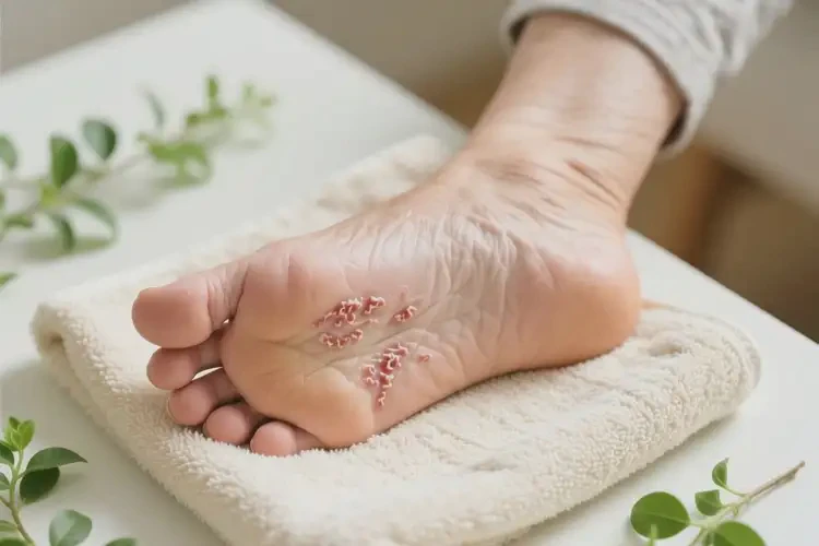 老年人腳上出現(xiàn)濕疹能夠徹底治愈嗎(圖2)