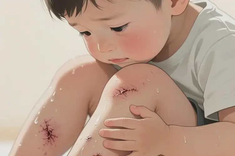 小孩小腿出現(xiàn)濕疹可不可以徹底自愈(圖2)