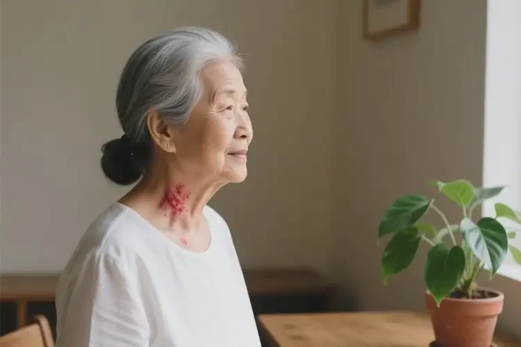 老年人脖子出現(xiàn)濕疹可以徹底自愈嗎(圖3)