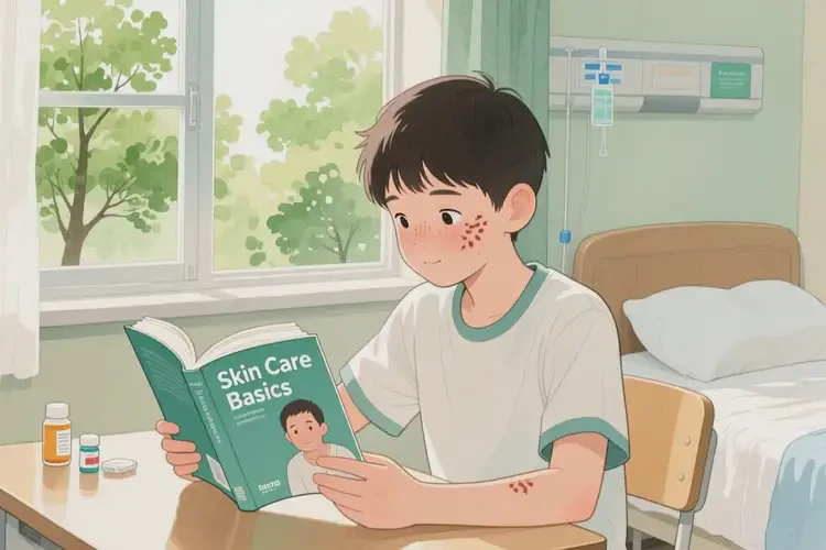 青少年面部出現(xiàn)濕疹不管它會(huì)自己痊愈嗎(圖2)