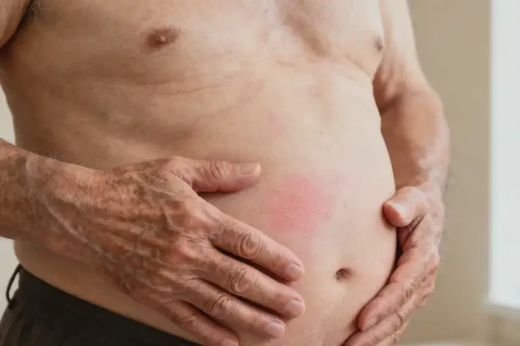 老人肚子上有濕疹可以徹底自愈嗎(圖1)