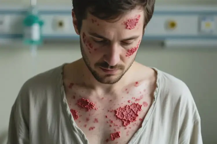 男人全身起濕疹可不可以徹底自愈(圖1)