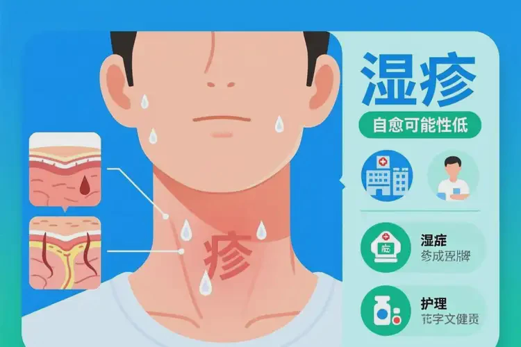 男性脖子上出濕疹不管它會(huì)自己好嗎(圖1)