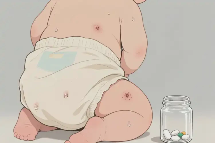 小兒屁股偶爾起濕疹不管它會(huì)自己自愈嗎(圖2)