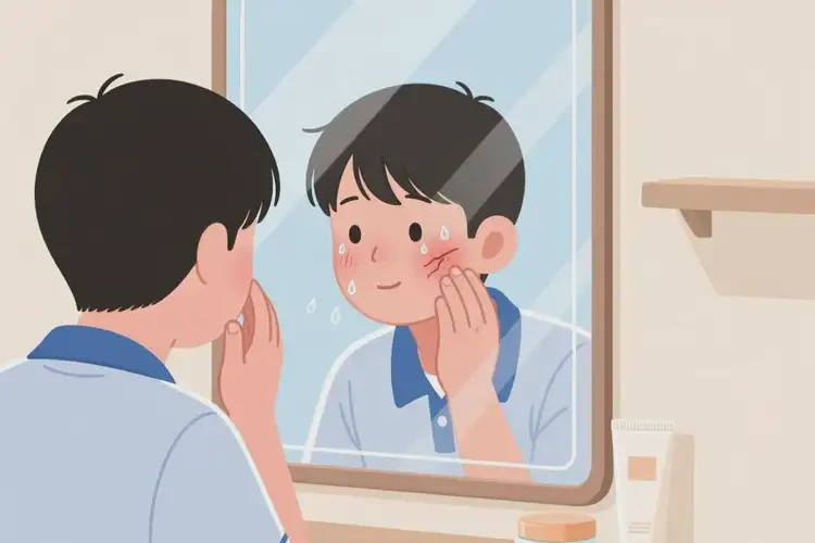 大學(xué)生面部起濕疹能夠徹底治愈嗎(圖1)