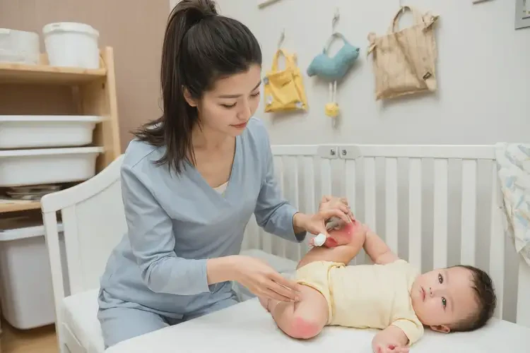 嬰兒大腿長(zhǎng)濕疹不管它會(huì)自己痊愈嗎(圖3)