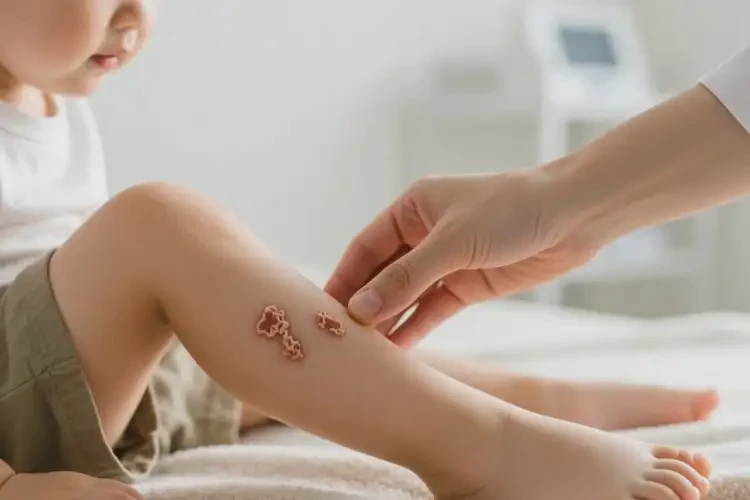 少兒大腿上有濕疹不管它會自己自愈嗎(圖4)