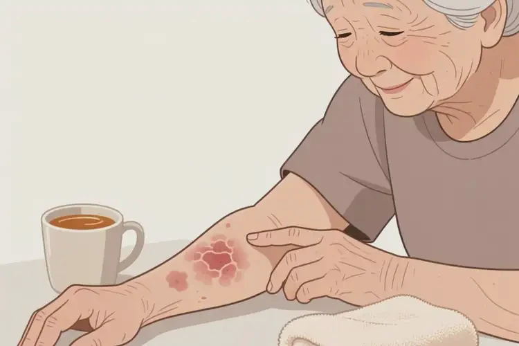 老人手臂上出濕疹能靠自己自愈嗎(圖3)