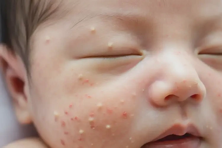 新生兒面部經(jīng)常起濕疹能靠自己自愈嗎(圖4)