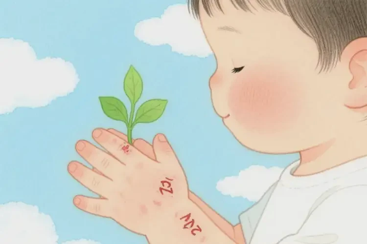 少兒手上長濕疹不管它會自己自愈嗎(圖4)