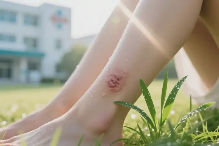 女性小腿經(jīng)常長濕疹不管它會自己痊愈嗎(圖1)