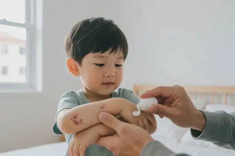 幼兒四肢經(jīng)常長濕疹能夠徹底治愈嗎(圖1)