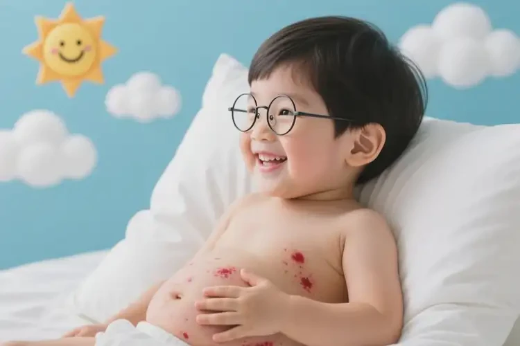 兒童肚子上出濕疹可不可以徹底自愈(圖2)