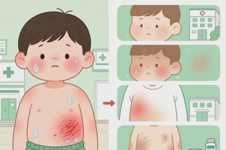 兒童肚子上有濕疹能靠自己自愈嗎(圖2)