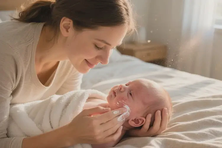 新生兒面部經(jīng)常長(zhǎng)濕疹不管它會(huì)自己痊愈嗎(圖4)