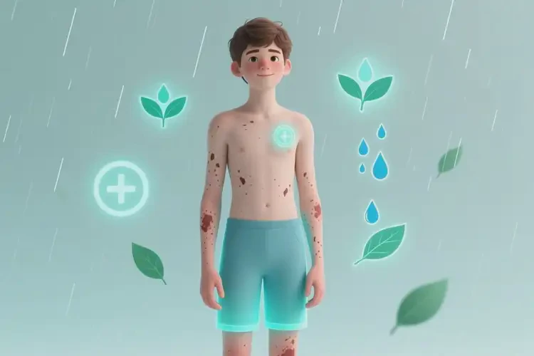 青少年全身起湿疹不管它会自己好吗(图2)