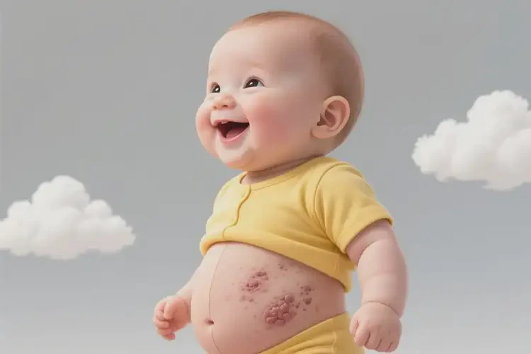 新生兒肚子出濕疹不管它會自己痊愈嗎(圖2)