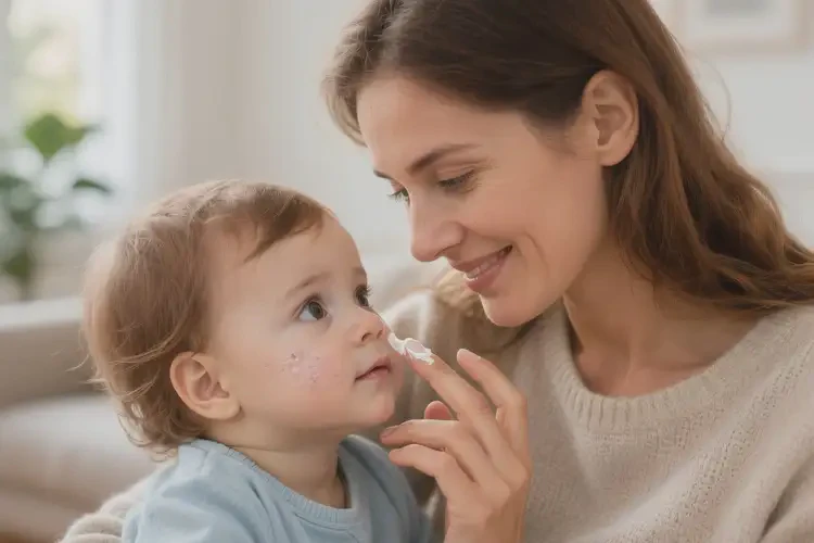少兒面部出現(xiàn)濕疹能靠自己自愈嗎(圖4)