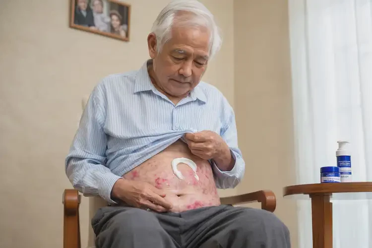 老年人肚子容易長(zhǎng)濕疹能徹底自愈嗎(圖2)