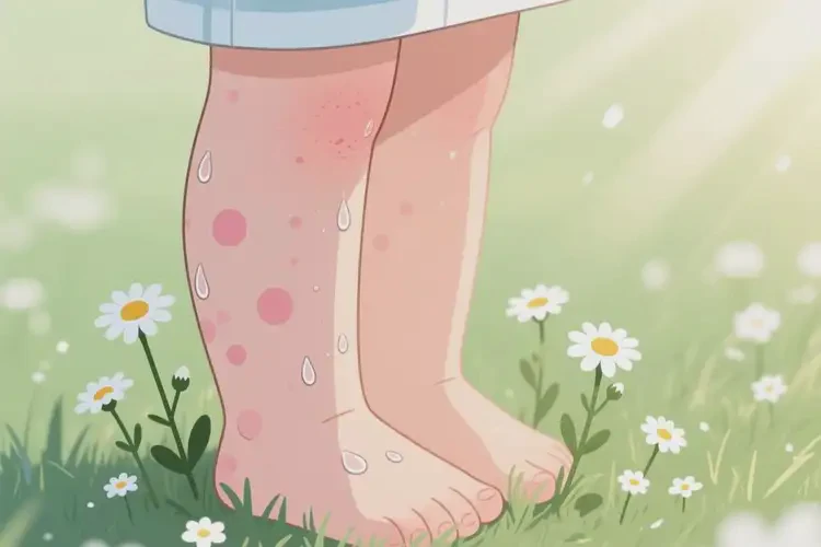 小孩小腿出現(xiàn)濕疹不管它會自己自愈嗎(圖2)