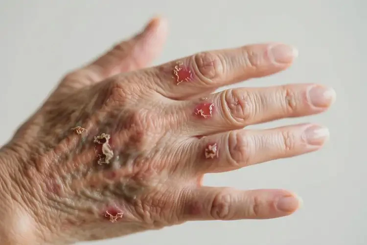 老年人手上容易长湿疹不管它会自己痊愈吗(图3)